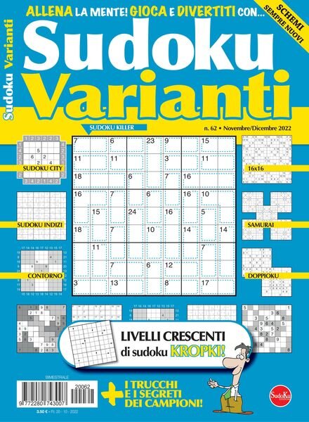 Sudoku Varianti – novembre 2022 Cover