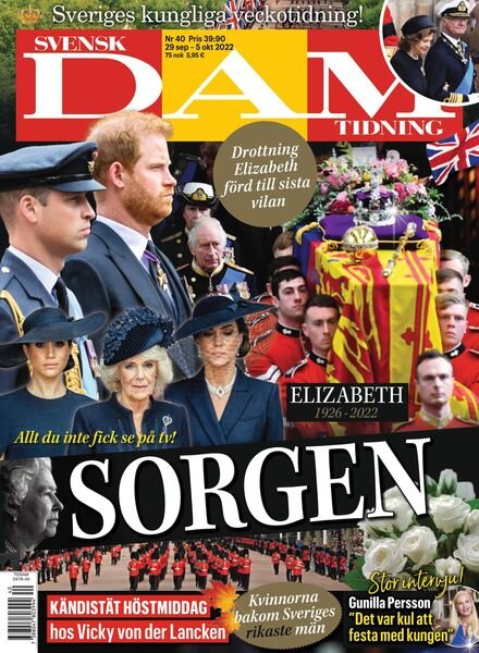 Svensk Damtidning – 28 september 2022 Cover