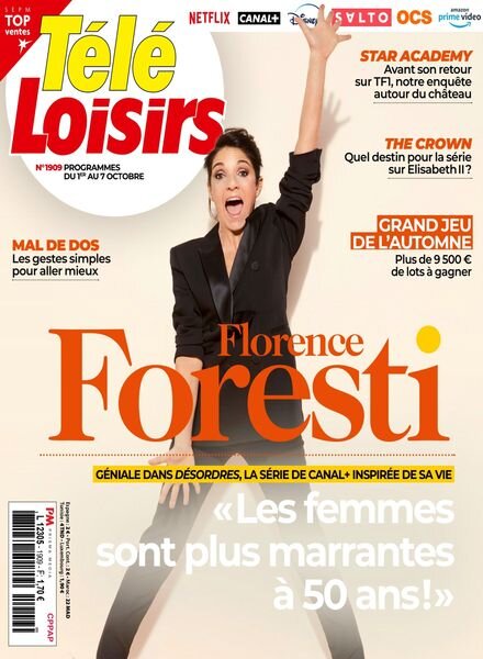 Tele Loisirs – 26 Septembre 2022 Cover
