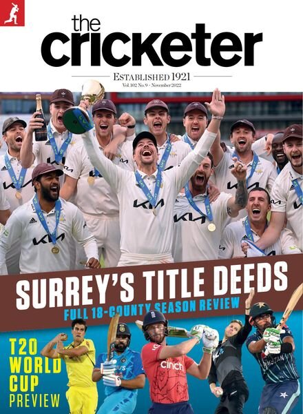 The Cricketer Magazine – November 2022 Cover