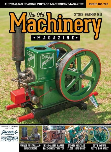 The Old Machinery Magazine – October-November 2022 Cover
