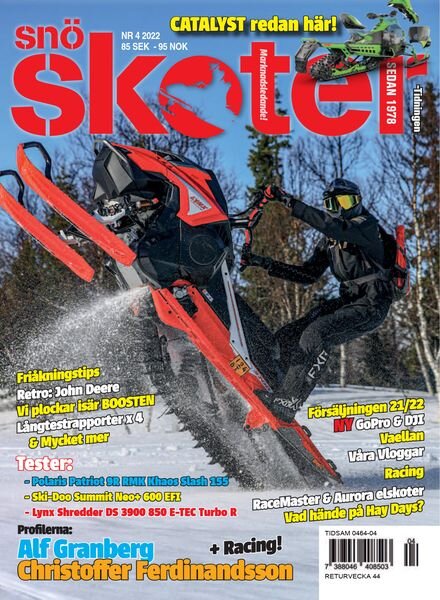Tidningen SnOskoter – Nr 4 2022 Cover