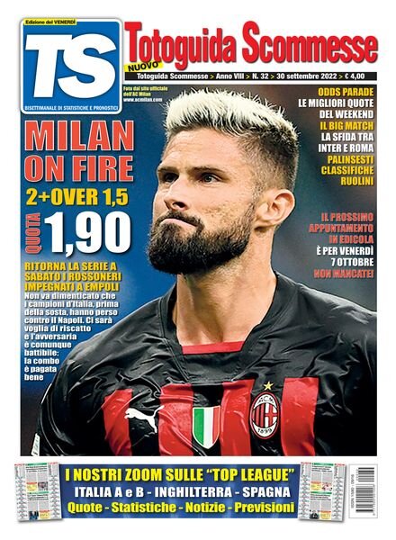 Totoguida Scommesse – 30 Settembre 2022 Cover
