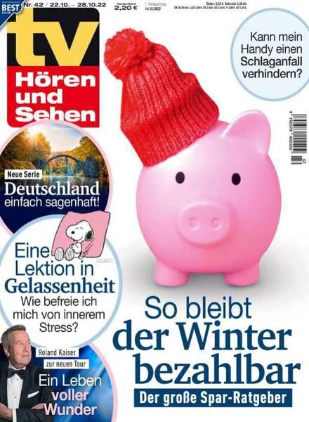 TV Horen und Sehen – 14 Oktober 2022 Cover