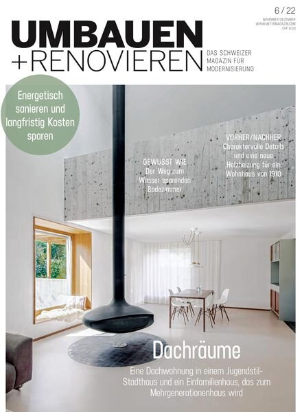 Umbauen + Renovieren – Oktober 2022 Cover