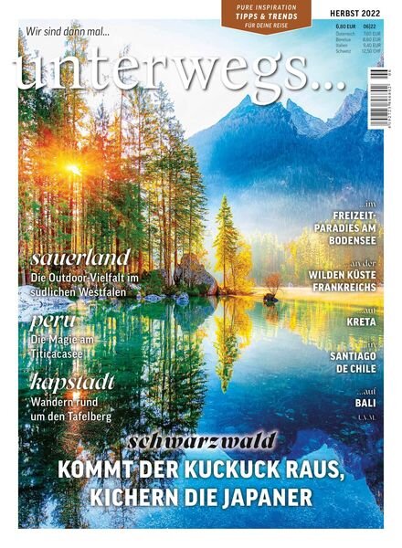 unterwegs – Oktober 2022 Cover