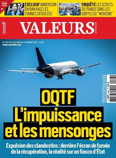Valeurs actuelles – 27 octobre 2022 Cover