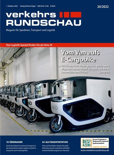 VerkehrsRundschau – 28 September 2022 Cover