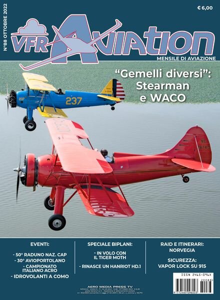 VFR Aviation – Ottobre 2022 Cover
