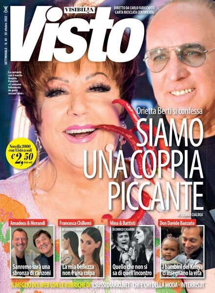 Visto – 20 Ottobre 2022 Cover