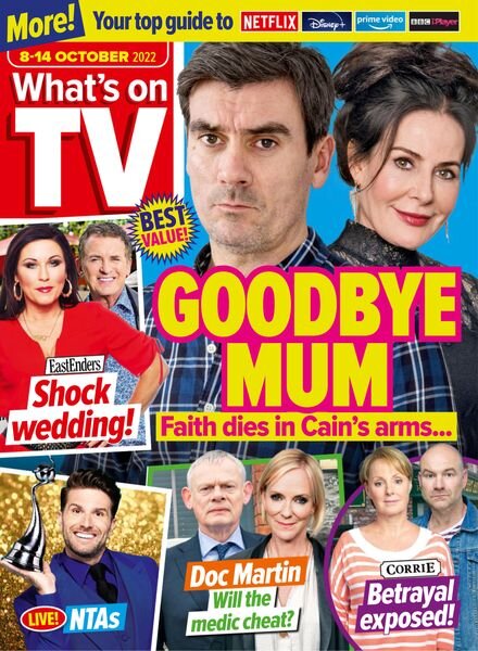 What’s on TV – 08 October 2022 Cover