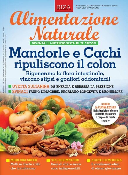 Alimentazione Naturale – Novembre 2022 Cover