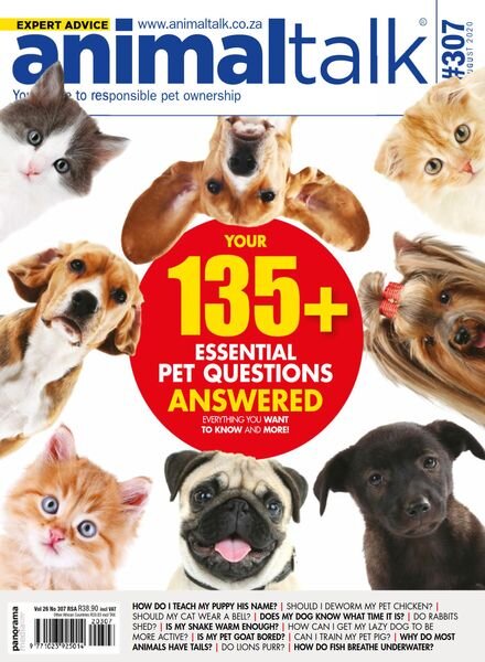 Animal Talk – August 2020 Cover