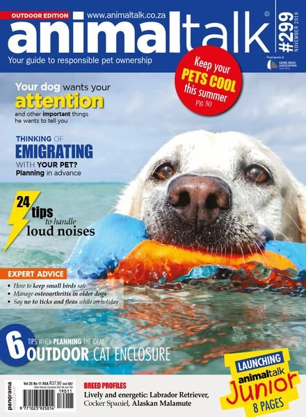 Animal Talk – November 2019 Cover