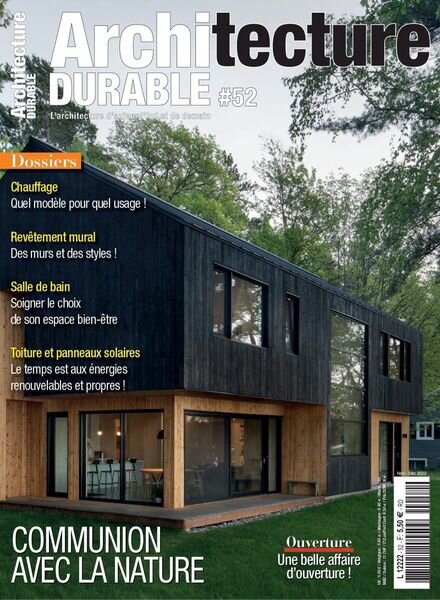 Architecture Durable – novembre 2022 Cover