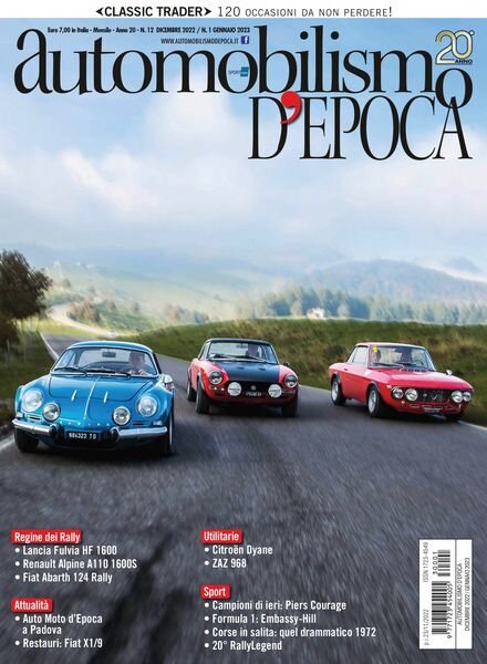 Automobilismo d’Epoca – novembre 2022 Cover
