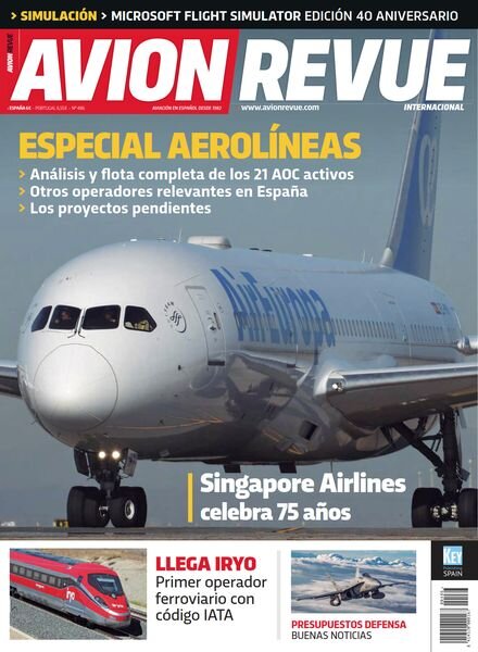 Avion Revue Internacional – Numero 486 – Noviembre 2022 Cover