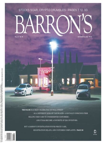 Barron’s – November 14 2022 Cover