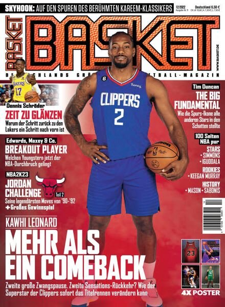 Basket Germany – Januar 2023 Cover