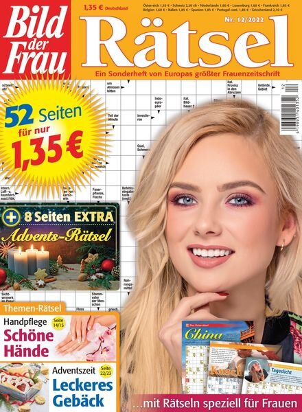 Bild der Frau Ratsel – Dezember 2022 Cover
