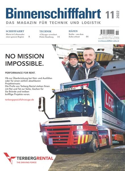 Binnenschifffahrt – November 2022 Cover