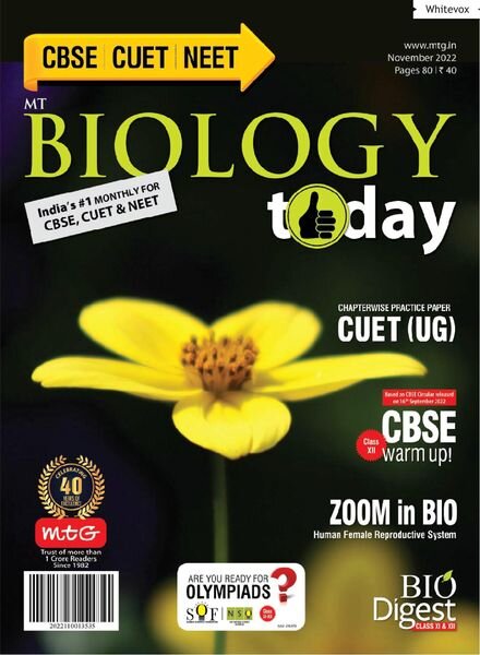 Biology Today – November 2022 Cover