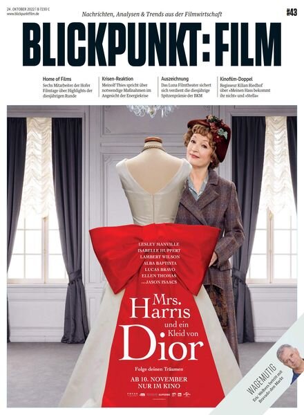 Blickpunkt Film – 24 Oktober 2022 Cover