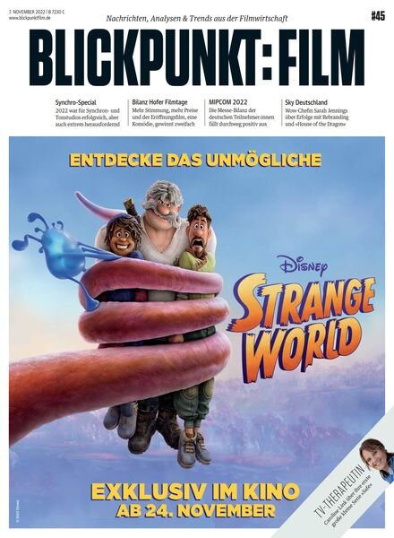 Blickpunkt Film – 7 November 2022 Cover