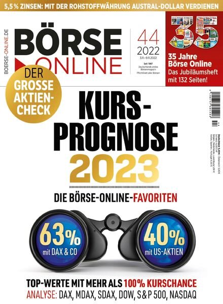 Borse Online – 03 November 2022 Cover