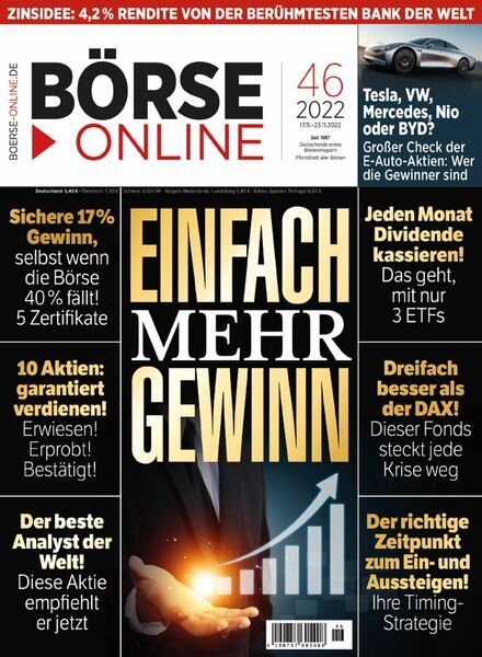 BOrse Online – 17 November 2022 Cover
