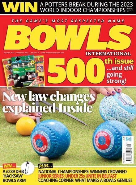 Bowls International – Issue 500 – November 2022 Cover