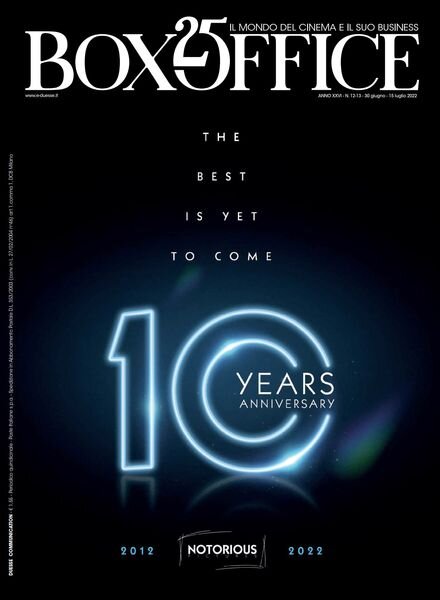 Box Office – 30 Giugno – 15 Luglio 2022 Cover