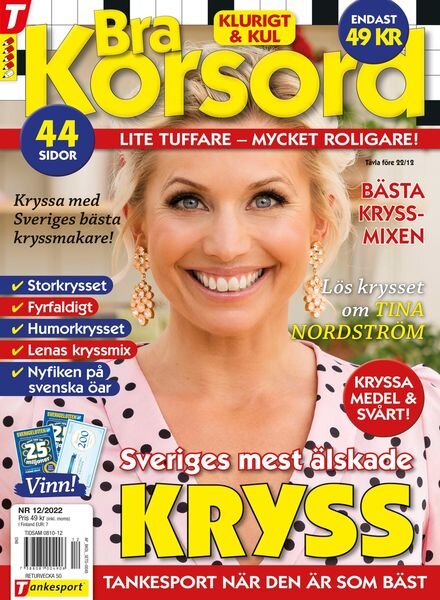 Bra Korsord – 10 november 2022 Cover