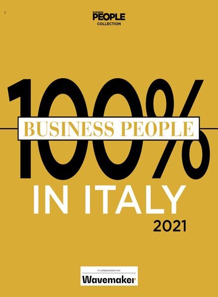 Business People – 100% Business People in Italy 2021 – Gennaio 2021 Cover