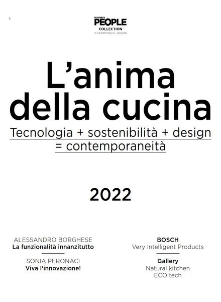 Business People – L’anima della Cucina – Giugno 2022 Cover
