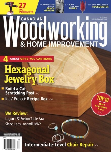 Canadian Woodworking – December 2022 – January 2023 Cover