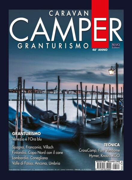 Caravan e Camper Granturismo – novembre 2022 Cover