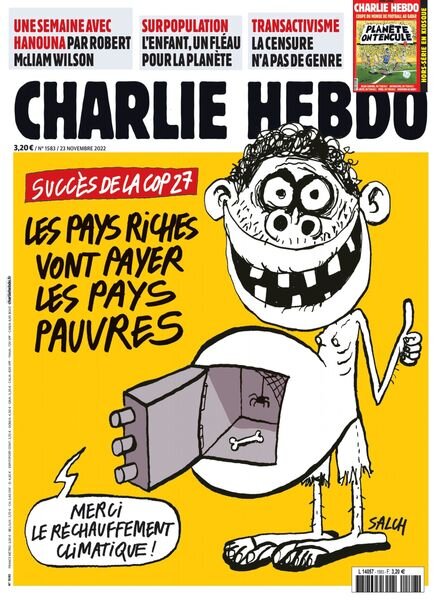 Charlie Hebdo – 23 Novembre 2022 Cover