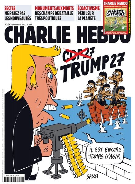 Charlie Hebdo – 9 Novembre 2022 Cover