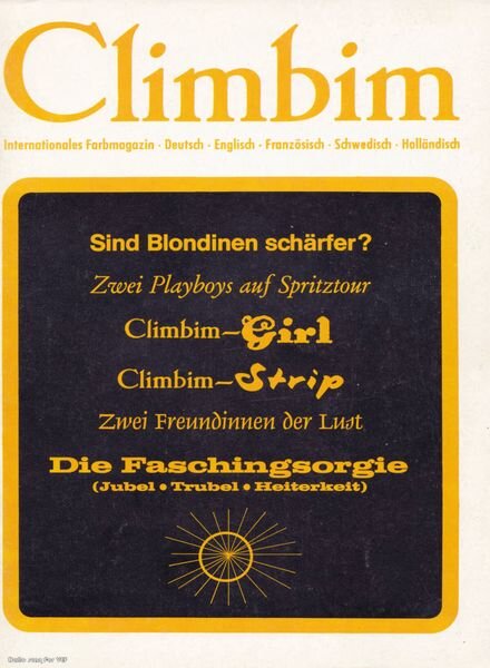 Climbim – n. 03 March 1977 Cover