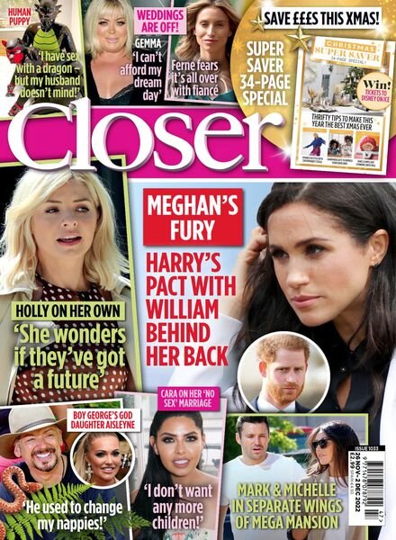Closer UK – 30 November 2022 Cover