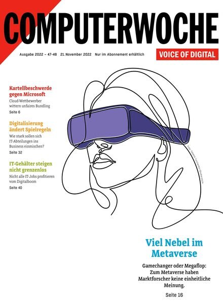 Computerwoche – 21 November 2022 Cover