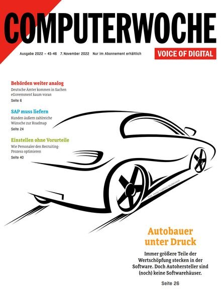 Computerwoche – 7 November 2022 Cover