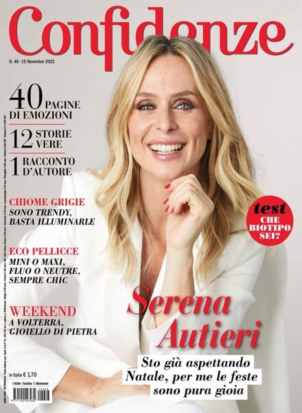 Confidenze – 15 novembre 2022 Cover