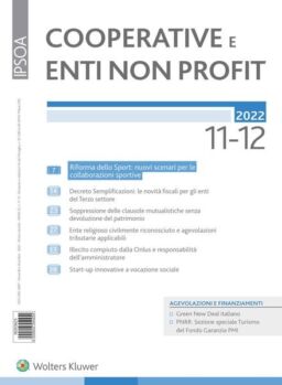 Cooperative e enti non profit – Novembre-Dicembre 2022