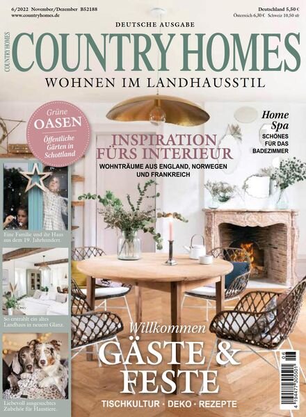 Country Homes Germany – November-Dezember 2022 Cover