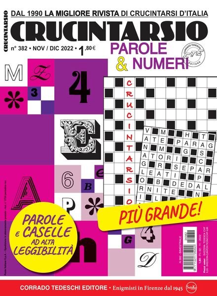 Crucintarsio – dicembre 2022 Cover
