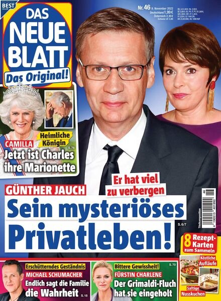 Das Neue Blatt – 09 November 2022 Cover