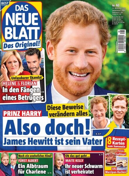 Das Neue Blatt – 23 November 2022 Cover