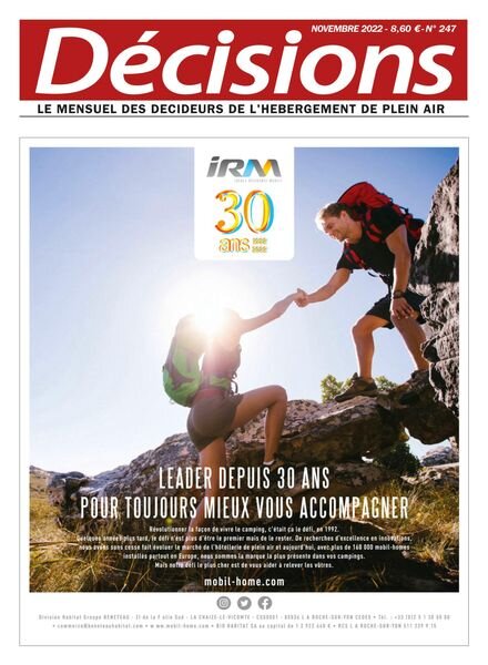 Decisions HPA – Novembre 2022 Cover